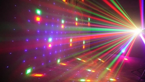 Puissante lumière laser à 3 têtes DMX512 contrôle automatique du son, bande stroboscopique et irisée/créer un spectacle de lumière Pro à un prix imbattable - Product Image 2