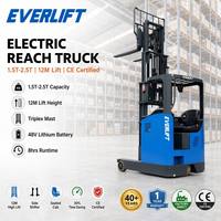 Chariot élévateur électrique à bras télescopique EVERLIFT 2 tonnes 2,5 tonnes 2000 kg 2500 kg 6 m 8 m 12 m de levage pour entrepôt à allées étroites CE ISO