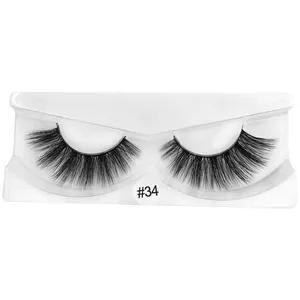 โลโก้ที่กําหนดเอง lash คุ้มค่าขายส่งขนตาปลอม 3d ธรรมชาติ faux mink ขนตาฉลากส่วนตัว 3d 5d mink lash