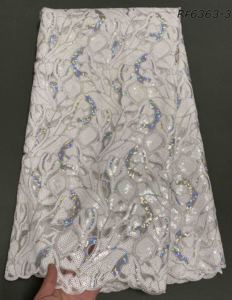 Tessuto in Tulle Francese di Lusso in Poliestere/Cotone Elastico con Paillettes e Motivo Animale per <span class=keywords><strong>Abiti</strong></span> <span class=keywords><strong>da</strong></span> <span class=keywords><strong>Sposa</strong></span> e Borse <span class=keywords><strong>da</strong></span> Cerimonia - Product Image 3