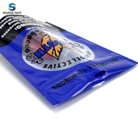 Sachet d'emballage de tabac direct fabricant, grande taille, robuste, multicouche, barrière, refermable, pochette souple à fermeture éclair, personnalisable