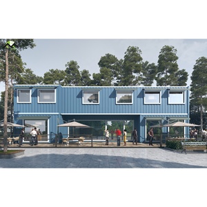 Edificio de estructura de acero de diseño Modular moderno personalizado Casas de contenedores portátiles rentables para tiendas comerciales Venta de tiendas - Product Image 1