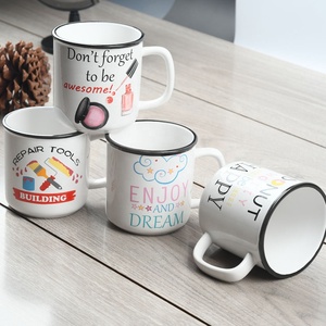 Tasse en émail vintage écologique tasse à café ou à thé tasse vintage cadeau décor rustique tasse de camping - Product Image 5