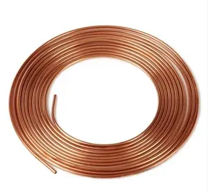 Tuyau de cuivre 1/4 3/8 5/8 pouces Type K L M climatiseur crêpe bobine cuivre 6.35*0.7mm Tube climatisation tuyau de cuivre