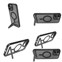 Casing Belakang Anti Gores dengan Penyangga untuk iPhone 14 Pro Max 17 Air 16 15 13 12 11, Pelindung Anti Benturan dengan Holder