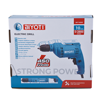 Perceuse électrique filaire BYT-6001 450W, perceuse à main 10mm pour le perçage du bois et du métal, outils électriques