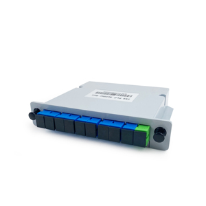 Cassette PLC SC/UPC 1x9 G657A1 de Baja Pérdida de Inserción y Rendimiento Estable para Redes FTTH/GPON/EPON con 3 Años de Garantía - Product Image 1