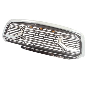 Yorga ตะแกรงย่าง1500โครเมี่ยม2018 2013หน้ารถสไตล์บิ๊กฮอร์นพร้อมไฟ LED อุปกรณ์เสริมออฟโรด - Product Image 4