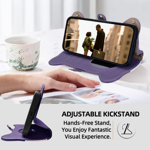 Điện thoại di động bảo vệ trường hợp dây đeo cổ tay dây bên Khóa lật da điện thoại di động Trường hợp đối với Honor <span class=keywords><strong>V10</strong></span> 8C 9X X10 - Product Image 6