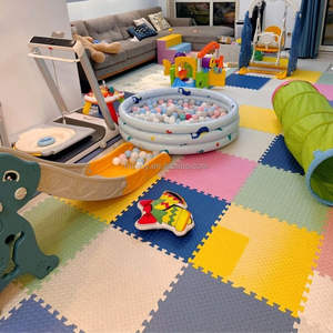 Venta directa de fábrica, almohadillas amortiguadoras de rompecabezas para suelo, alfombrillas personalizables para garaje, almohadillas para equipo de ejercicio físico - Product Image 1