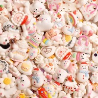 Accessoires mignons et kawaii en forme d'animaux, breloques en résine pour la création de chaînes de téléphone portable, colliers, scrapbooking et accessoires pour cheveux.