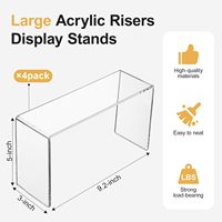 Présentoir en acrylique transparent pour table, organiseur pour desserts, cosmétiques, figurines, petites créations, vitrine de vente au détail