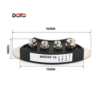 Redresseur de pont triphasé MXG70-16 70A 1600V, module de diodes demi-onde, remplacement pour l'ensemble d'excitation de générateur