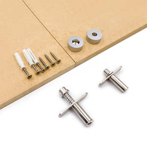 Kit de Reparación de Herrajes para Puertas Plegables de Aleación de Aluminio de Alta Calidad, Pivotes Superiores e Inferiores, Pasador de Bloqueo de Liberación Rápida - Uso en Baños, Estilo Moderno - Product Image 1