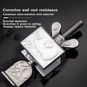 Bloque-porte universel en acier inoxydable anti-effraction et anti-courant d'air pour voyages et hôtels, compatible avec toutes les serrures de porte - Product Image 6