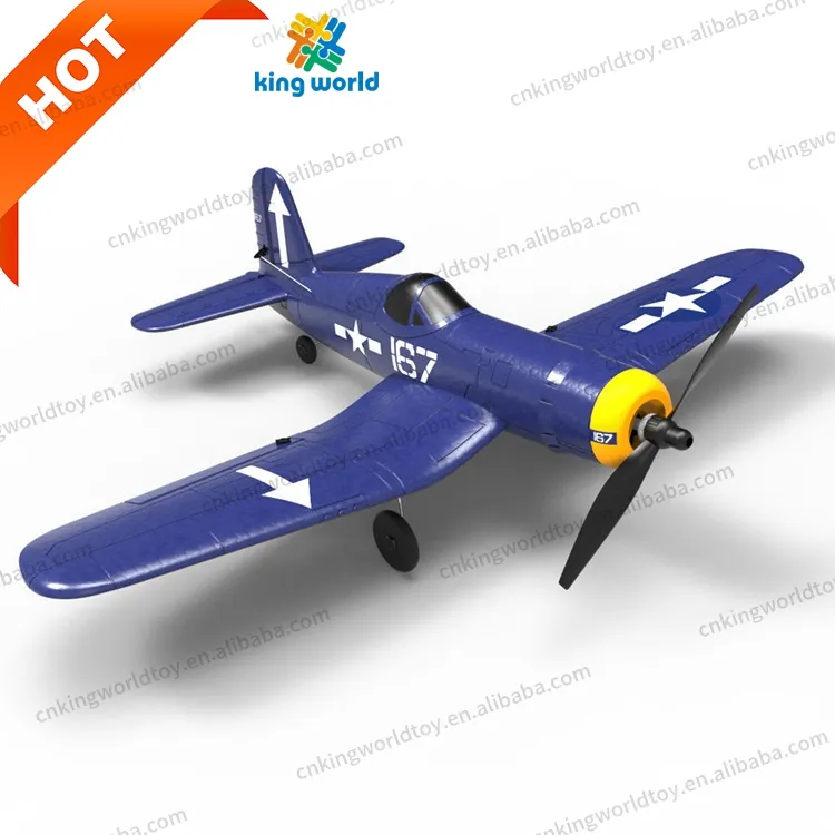 Rc Vliegtuig F4u 2.4Ghz 4-ch Afstandsbediening Schuim Vliegtuig Klaar Om Te Vliegen Met Gyro Radio Controle Vliegtuig Voor Beginner