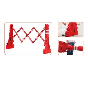 Barrière de stationnement <span class=keywords><strong>extensible</strong></span> en plastique pour voies publiques, remplie d'eau, pour le contrôle des foules et la sécurité, économique - Product Image 5