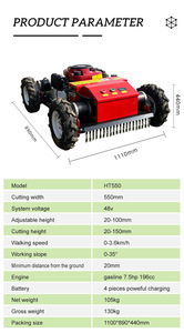 Multifunctionele besturingsmaaier, kleine rupsmaaier voor kassen, taluds, hellingen en boomgaarden - Product Image 3
