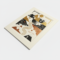 Impressions sur papier doré de qualité muséale personnalisées, impression Giclée avec cadres en carton, papier sans acide, affiche d'art pour exposition artistique