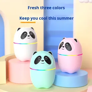 USB mini Gấu Trúc đỏ tạo độ ẩm dễ thương phim hoạt hình vật nuôi thiết kế siêu âm hương liệu tiếng ồn thấp 1 năm hộ gia đình 7-màu LED xách tay - Product Image 3