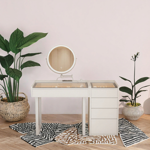 Modern Wood Top Sales Pedicure Mobile Tech Portable Manicure Table- Nail <b>Desk</b> Work Station - Product Image 3