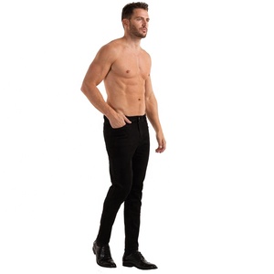 Dropship Jeans da uomo Slim Fit da lavoro abbigliamento formale senza strappi Jeans in Denim di base pantaloni da uomo alla moda <span class=keywords><strong>Jens</strong></span> pantalone per uomo - Product Image 3