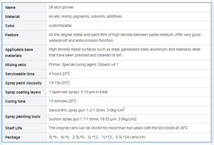 Venta Directa de Fábrica de <span class=keywords><strong>Imprimación</strong></span> de Fosfatado de Secado Ultra Rápido 2K, Fuerte Adhesión, Pintura de Recubrimiento <span class=keywords><strong>para</strong></span> Carrocería de Automóviles Resistente al Óxido. - Product Image 3