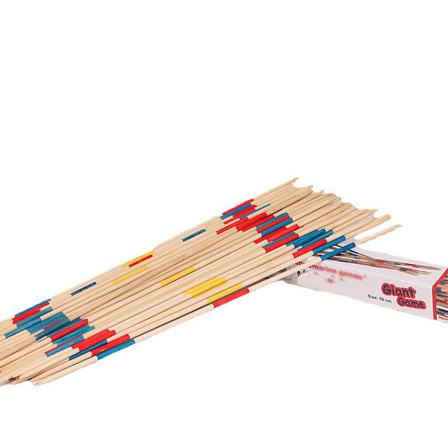 Hot Sale Yellow Pick up Stick Wooden Sticks Traditional Pickup Educational Outdoor Game