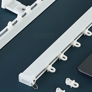 Trilho de Cortina de Alumínio Ecológico e Silencioso com Design Moderno e Acessórios - Product Image 1