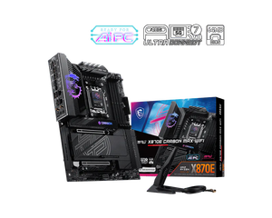 Nouvelle carte mère <span class=keywords><strong>MSI</strong></span> <span class=keywords><strong>MPG</strong></span> X870E CARBON MAX WIFI 2026 pour les séries R 9000/8000/7000 AM5 ATX DDR5 pour PC de jeu de bureau et IA - Product Image 1
