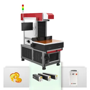 SUNIC laser factory 3D glass Laser tube dynamic co2 laser marking machine for cutting paper card / leather / jeans