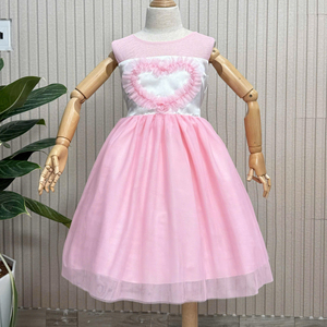 Odm Cung Cấp Tùy Chỉnh Dễ Thương Mô Hình Trái Tim Công Chúa Ngắn Ăn Mặc Cho Cô Gái Đáng Yêu Trẻ Em Bên Ăn Mặc Ưa Thích Ăn Mặc Cho Trẻ Em - Product Image 4