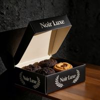 Boîtes d'emballage de luxe personnalisées avec logo, de haute qualité, recyclables, pour bonbons, desserts, beignets, biscuits et cadeaux
