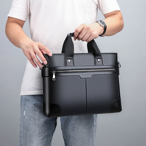 Nuevo Maletín de Negocios para Hombre, de PU, para Portátil de 14 Pulgadas, Impermeable, para el Trabajo, Bandolera, Bolsa de Mensajero - Product Image 3