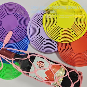 Borsa di conservazione per bottiglie di vino in Silicone lavabile riutilizzabile borraccia per bottiglie d'<span class=keywords><strong>acqua</strong></span> tazza tappetino per bottiglia di vino cestino in rete per organizzatore Picnic - Product Image 5