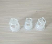 Autre bouchon transparent à trou pour flacon compte-gouttes, couvercle blanc à trou, fixation longueur 18