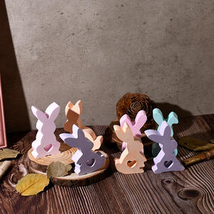 Moule à colle pour <span class=keywords><strong>bricolage</strong></span> Pâques 7 Soins <span class=keywords><strong>Lapin</strong></span> 2 Moule en silicone Plâtre Bougie Décoration - Product Image 3