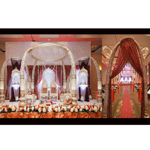 Mandap de Boda Tradicional del Sur de la India de Diseño, con Colmillos de Elefante Hechos a Mano en Malasia, para Bodas en el Reino Unido - Product Image 1