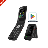 Teléfono Móvil TIQ MINI Q5 con Tapa, Compatible con Google, Sistema Android 4G, Pantalla Dual, Solo para Uso en EE. UU.