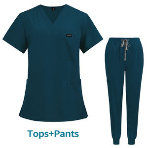 2025 élastique Polyester confortable hôpital infirmière Service laboratoire blouse hôpital uniforme rayonne soins infirmiers gommages - Product Image 6