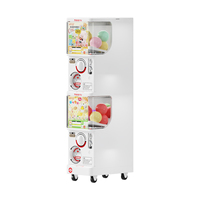 DOZIYU Distributeur de capsules de jouets en plastique compact et économique, modèle S Mini Cosmic Code, à combinaison libre