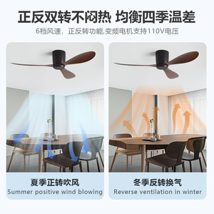 <b>Ceiling</b> <b>Fan</b> With Dc Motor <b>Remote</b> <b>Control</b> Quiet Design For Bedroom Living Room Dining Room - Product Image 4
