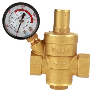 COVNA Commande Urgente Régulateur d'eau en laiton 3/4 pouce avec manomètre DN20 Réducteur de pression d'eau réglable - Product Image 3