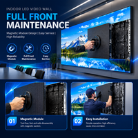 Festinstallierte GOB LED-Videowand XGCLED P2 Indoor 2,4x1,8m SMD Vollfarbiger Bildschirm für Videokonferenzräume