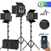Lumière professionnelle de remplacement GVM, Kit d'éclairage RGB, bi-couleur, GVM 50RS