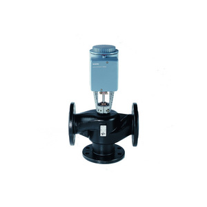 Vanne de régulation à trois voies Siemens à bride DN80 PN16 en fonte, à inversion de direction linéaire, norme allemande - Product Image 4