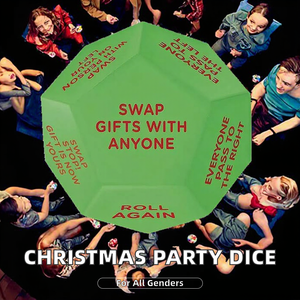 Juego de Dados para Intercambio de Regalos de Fiesta de Navidad, de 12 Caras, de Plástico, con Diseño de Santa Claus, para Niños de 5 a 7 Años, Personalizado, a Granel, de Lenta Recuperación, para Aliviar el Estrés, Familiar - Product Image 2