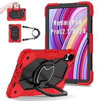 Étui robuste pliable en silicone pour tablette PC, protection renforcée pour Xiaomi Redmi Pad Pro 12,1 pouces et POCO Pad 12,1 pouces 2024 – Vente en gros