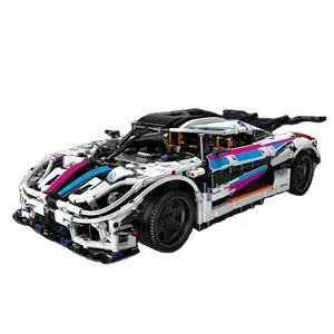 Kit de conception de voiture de course koeniggs, blocs de construction, jouets pour enfants compatibles, 13120, modèle king 23002