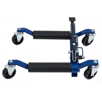 Chariot de positionnement hydraulique portable pour voiture 1650LBS avec roues pivotantes, outils de réparation de pneus, utilisation par une seule personne, outil de déplacement et de relocalisation automobile